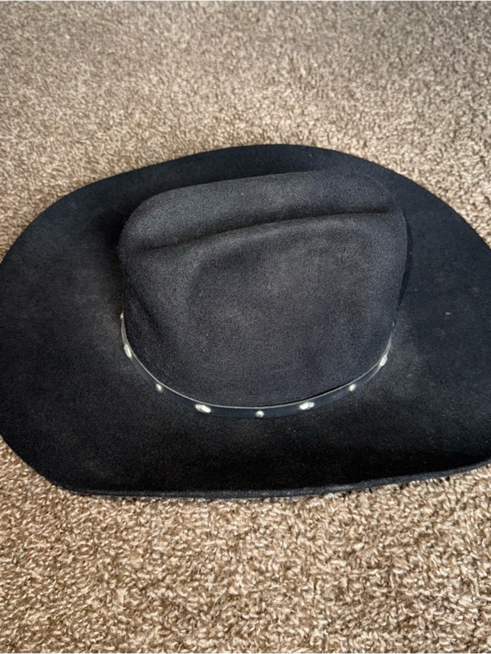 Black Stallion by Stetson Cowboy Hat Sz XX - Picture 6 of 16